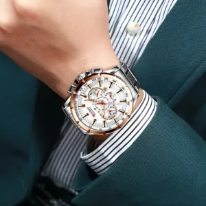 Relogio Masculino CURREN Business Men Watch Luxury Brand Stainless Steel Wrist Watch Chronograph Army Military Quartz Watches 5