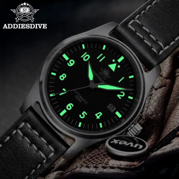ADDIESDIVE Watches For Men C3 Super Luminous 20Bar Waterproof NH35A 316L Stainless Reloj Hombre Automatic Mechanical Watch 2