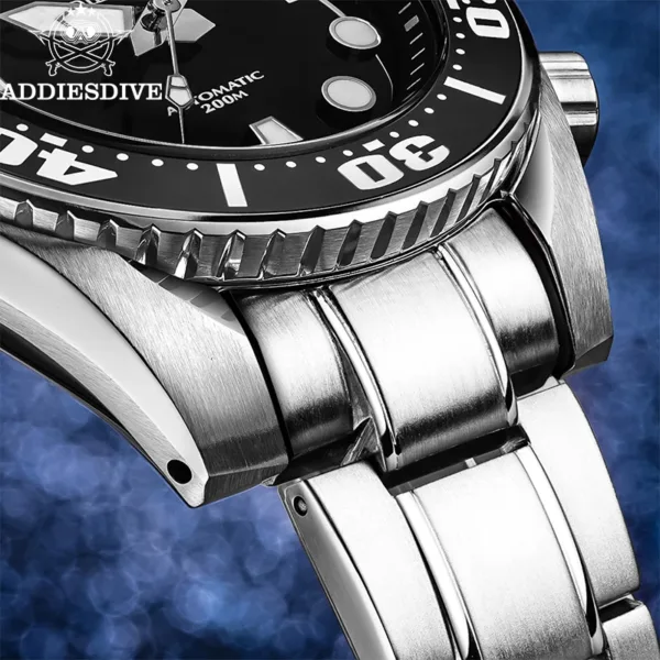 ADDIESDIVE Men’s Automatic NH35 Stainless Steel Watch – 20ATM Waterproof Sapphire 2
