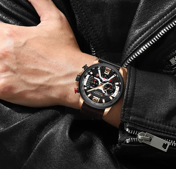 Relogio Masculino 2021 Mens Watches Top Brand Luxury Men Military Sport Wristwatch Leather Quartz Watch erkek saat Curren 8329 6