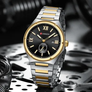 CURREN Luxury Watch Business Waterproof Male Clock Luminous Date Stainless Steel Square Quartz Men Watch reloj hombre 6