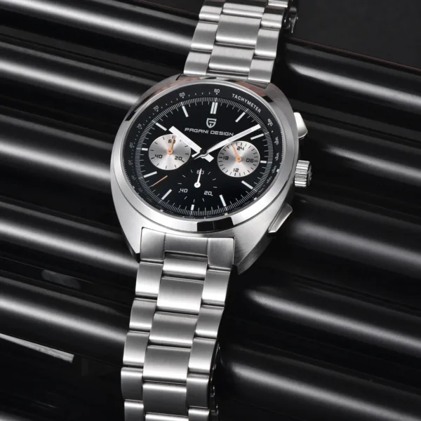 PAGANI DESIGN Men's Watches Luxury Dial Retro Chronograph AR Sapphire Quartz Watch For Men Leather Gift Clock Reloj Hombre 2025 3