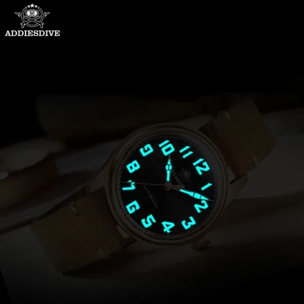 ADDIESDIVE 39mm Vintage Bronze Diver Watch – Automatic, 200 m Waterproof 6