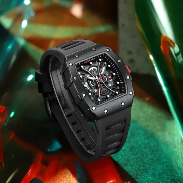 CURREN Mens Watch Luxury Quartz Wristwatch Stainless Steel Waterproof Chronograph Fashion Clock Watch for Men 5