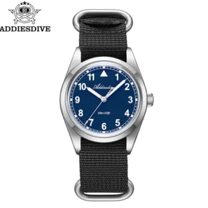 ADDIESDIVE 36mm Men’s Analog Quartz Watch – Bubble Mirror & 100m Waterproof 2
