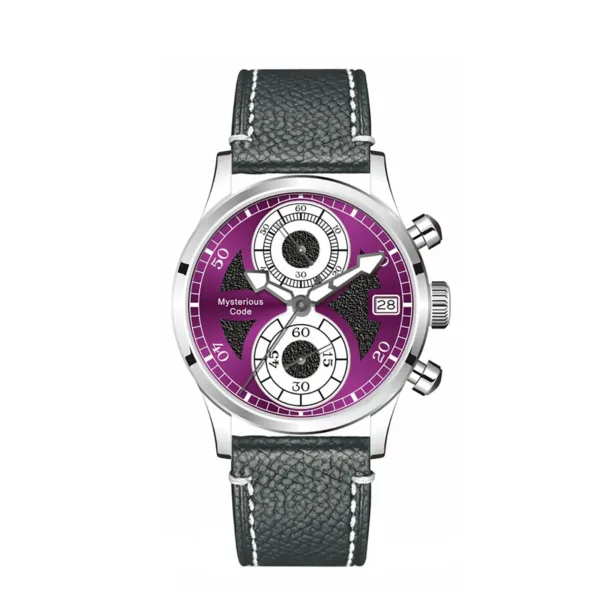 MysteriousCode Brand VK61 Men Watch Bubble Dome Glass 316L Stainless Steel Chronograph Clock waterproof 5Bar 2025 new watch 5