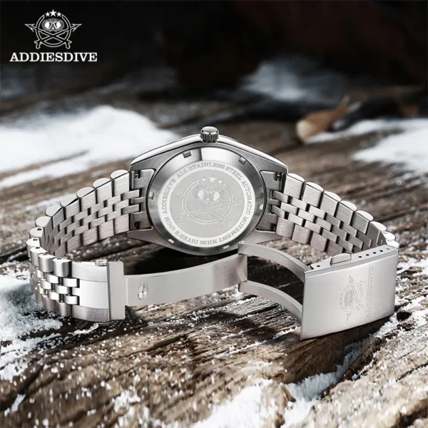 ADDIESDIVE 2024 luxury Couple Watches Sapphire crystal NH35A Movement steel Automatic Mechanical Wrist Watch for Men Women Gift 3