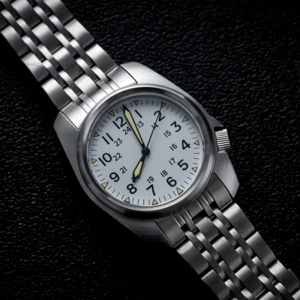 Sapphire Crystal Men Watches Japan movement waterproof 5Bar Swimming Luxury Business Stainless Steel vintage Pilot Men watch 3