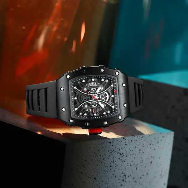 CURREN Mens Watch Luxury Quartz Wristwatch Stainless Steel Waterproof Chronograph Fashion Clock Watch for Men 4