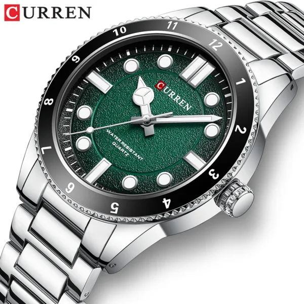 CURREN 2025 New Luxury Watch Business Waterproof Male Clock Luminous Stainless Steel Quartz Men Watch reloj hombre 1