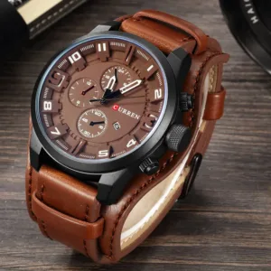 New Watches CURREN Luxury Brand Men Watch Leather Strap Fashion Quartz-Watch Casual Sports Wristwatch Date Clock Relojes 8225 1