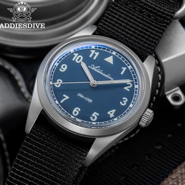 ADDIESDIVE 36mm Men’s Analog Quartz Watch – Bubble Mirror & 100m Waterproof 5