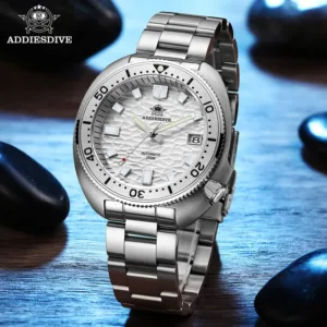 ADDIESDIVE Automatic Mechanical Watch Man Silver Premium Business Casual Waterproof Watch NH35A 316L Stainless Steel Men's Watch 1