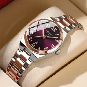 CURREN Watch Women,Watches for Women,Ladies Watches,Waterproof Fashion Dress Stainless Steel Bracelet Analog Watches Date 1