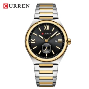 CURREN Luxury Watch Business Waterproof Male Clock Luminous Date Stainless Steel Square Quartz Men Watch reloj hombre 2