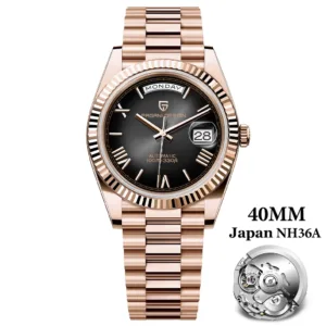 PAGANI DESIGN DD40 Luxury Rose Gold Automatic Watch Men Japan NH36A Mechanical Wristwatch Men Stainless steel Waterproof Watches 2