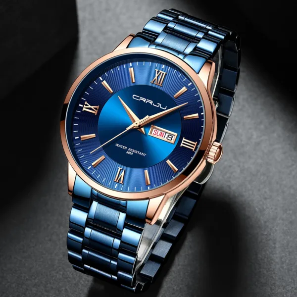 2021 CRRJU Top Brand Luxury Sport Watches Mens Quartz Wristwatch Fashion Watch Men 30ATM Waterproof Date Clock Relogio Masculino 4