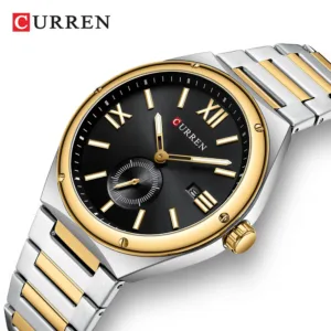 CURREN Luxury Watch Business Waterproof Male Clock Luminous Date Stainless Steel Square Quartz Men Watch reloj hombre 3