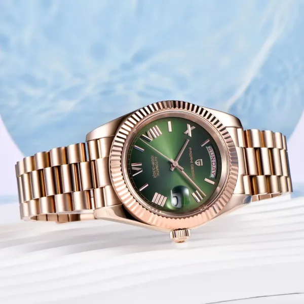 2024 New PAGANI DESIGN Rose Gold DD40 Luxury Automatic Watch Men Mechanical Wrist Watches Men Japan NH36A AR Sapphire crystal 4