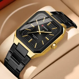 CURREN Fashion Business Man Watches Luminous Waterproof Stainless Steel Quartz Watch for Men Casual Sport Chronograph Reloj Homb 1