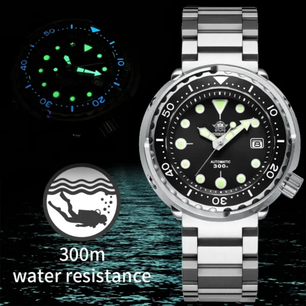 ADDIESDIVE Automatic Mechanical Men’s Diving Watch | 300 m Waterproof Sapphire 1