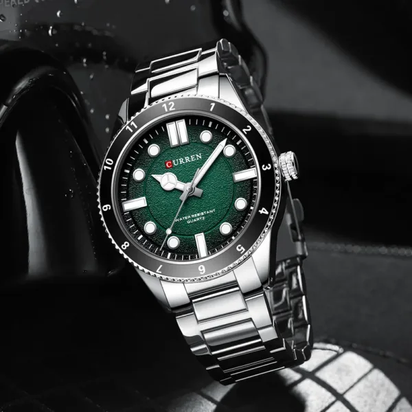 CURREN 2025 New Luxury Watch Business Waterproof Male Clock Luminous Stainless Steel Quartz Men Watch reloj hombre 6