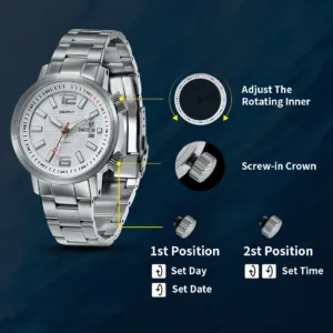 BERNY 20ATM Diver Mechanical Watch For Men Super Luminous Swim Watch Sport Miyota 8205 Sapphire Automatic Diving Men Wristwatch 4
