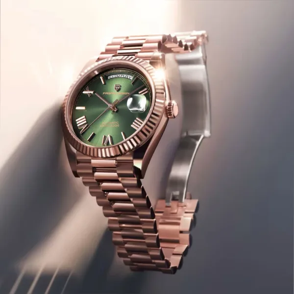 2024 New PAGANI DESIGN Rose Gold DD40 Luxury Automatic Watch Men Mechanical Wrist Watches Men Japan NH36A AR Sapphire crystal 1