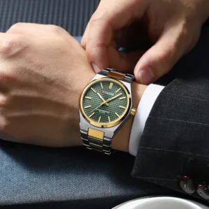 CURREN Luxury Mens Watch 30M Waterproof Stainless Steel Quartz Date Clock Casual Business Wristwatch Style Watch for Men 6