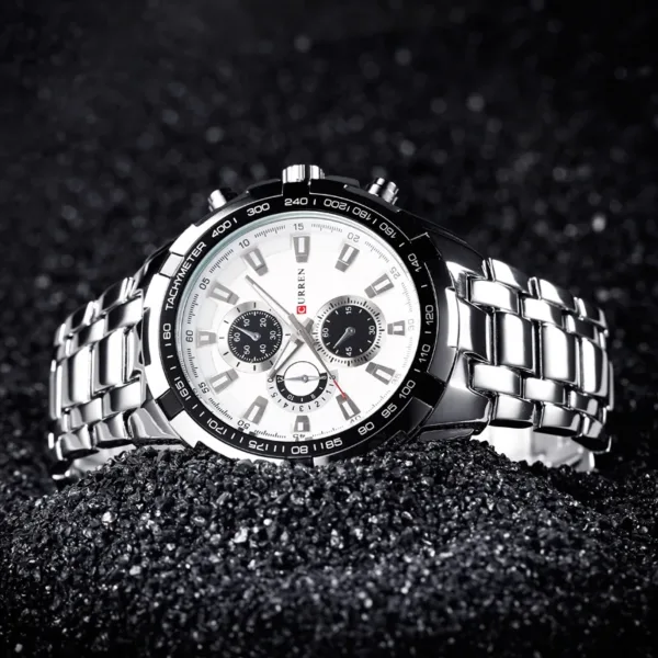 2016 New CURREN Luxury Brand Watches Men Quartz Fashion Casual Male Sports Watch Full Steel Military Watches Relogio Masculino 4