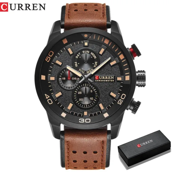 CURREN top brand design new fashion casual cool sport man clock military army business wrist quartz male luxury gift watch 6