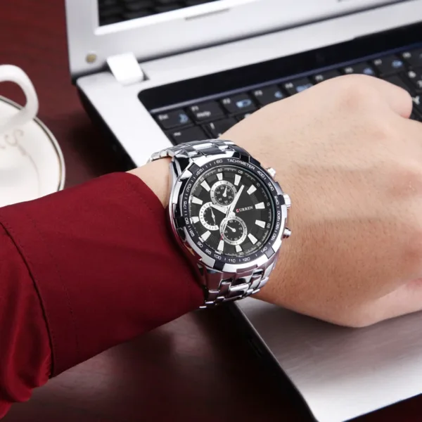 2016 New CURREN Luxury Brand Watches Men Quartz Fashion Casual Male Sports Watch Full Steel Military Watches Relogio Masculino 3
