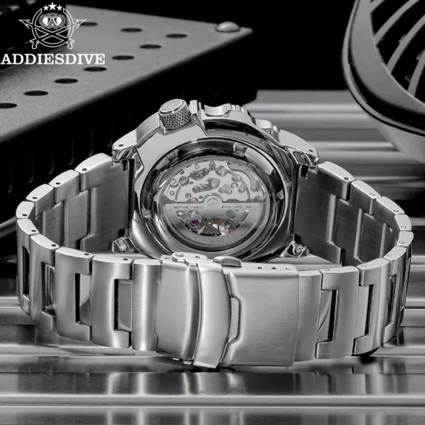 ADDIESDIVE Skeleton Automatic Diver Watch – Sapphire & BGW9 Luminous, 200m 2