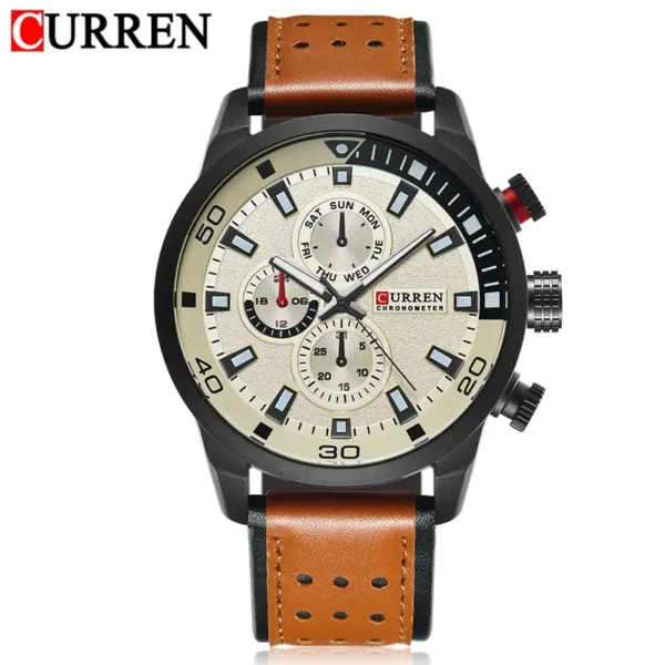 CURREN top brand design new fashion casual cool sport man clock military army business wrist quartz male luxury gift watch 5