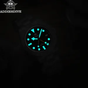 ADDIESDIVE Top Brand 39mm Quartz GMT Watches 20Bar Waterproof Luminous Bubble Mirror Sport Glass Watch for Men Relogio Masculino 5