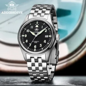ADDIESDIVE Watches For Men Luxury Business Leisure Automatic Mechanical Men's Watch Fluorescent Waterproof NH35A 316L Stainless 2
