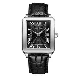 Addies Mens Quartz Watches Business Dress Waterproof Wristwatch Men Luxury Stainless steel Breathable Leather Reloj Hombre 1