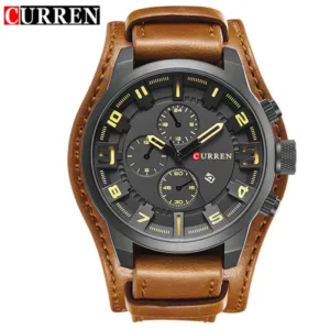 New Watches CURREN Luxury Brand Men Watch Leather Strap Fashion Quartz-Watch Casual Sports Wristwatch Date Clock Relojes 8225 6