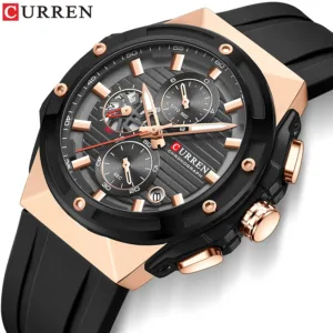CURREN Top Brand Big Dial Chronograph Quartz Watch Men Sports Watches Military Male Wrist Watch Clock relogio masculino 3