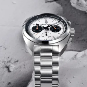 PAGANI DESIGN 2024 New Panda Dial Men Watches Luxury Quartz Watch For Men Japan VK63 Sport Chronograph Sapphire glass Wristwatch 4