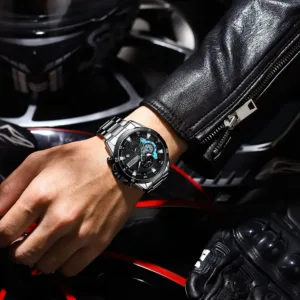 Curren Men’s Watches Top Brand Luxury Chronograph Quartz Men Watch Waterproof Sport Wrist Watch Men Stainless Steel Male Clock 6