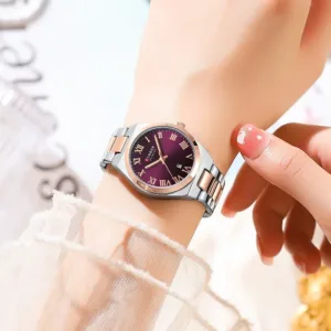 CURREN Watch Women,Watches for Women,Ladies Watches,Waterproof Fashion Dress Stainless Steel Bracelet Analog Watches Date 3
