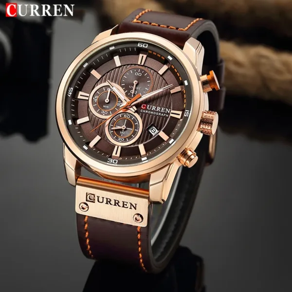 Top Brand Luxury Chronograph Quartz Watch Men Sports Watches Military Army Male Wrist Watch Clock CURREN relogio masculino 2