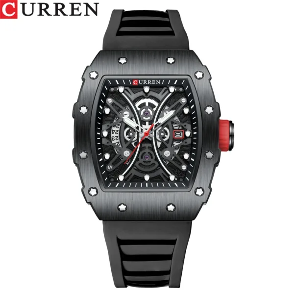 CURREN Mens Watch Luxury Quartz Wristwatch Stainless Steel Waterproof Chronograph Fashion Clock Watch for Men 2