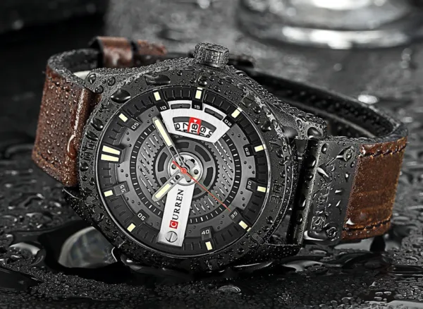 Luxury Watch Brand CURREN Men Military Sports Watches Men's Quartz Date Clock Man Casual Leather Wrist Watch Relogio Masculino 4