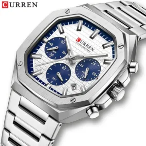 CURREN Men Watch Top Brand Luxury Sports Quartz Mens Watches Full Steel Waterproof Chronograph Wristwatch Men Relogio Masculino 3