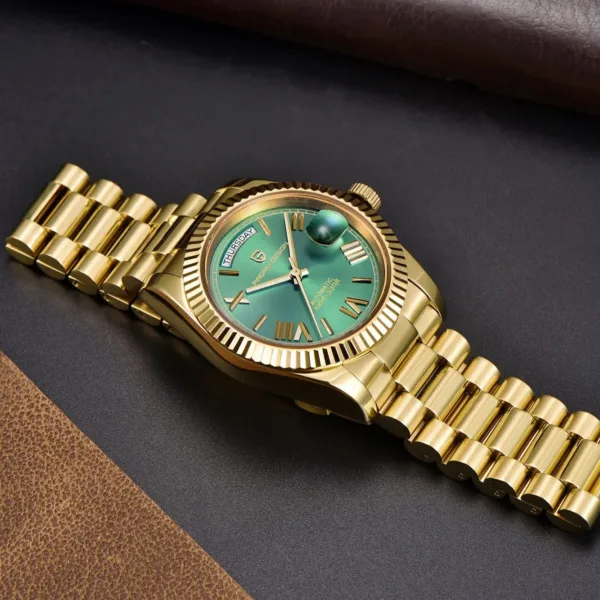 PAGANI DESIGN DD36 Gold Green V2 Men's Mechanical Watches Luxury Automatic Watch For Men 2024 New AR Sapphire glass Wrist watch 2