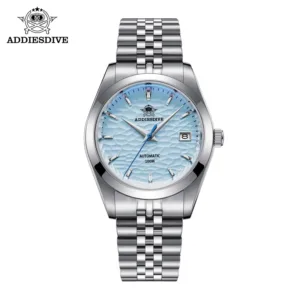 ADDIESDIVE Automatic Mechanical Watch Man European American Business Leisure Wristwatch Luxury Silver Luminous Waterproof Watch 1