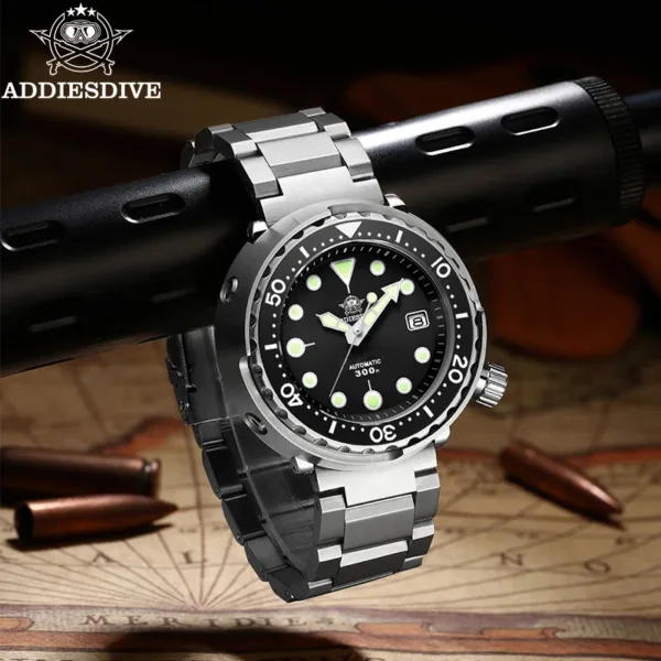 ADDIESDIVE Automatic Mechanical Men’s Diving Watch | 300 m Waterproof Sapphire 5