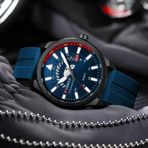 CURREN Men Watches Waterproof Luminous Top Brand Luxury Leather Casual Sports Quartz Wristwatch Military Man Watch For Men 5